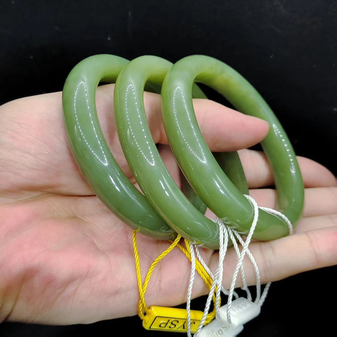 【老三珠宝】和田玉宽条手镯J1【多样性发其一】圈口52-62mm