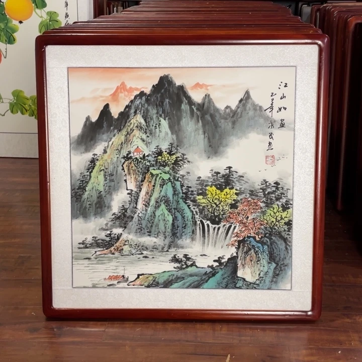 国画带框尺寸63*63厘米