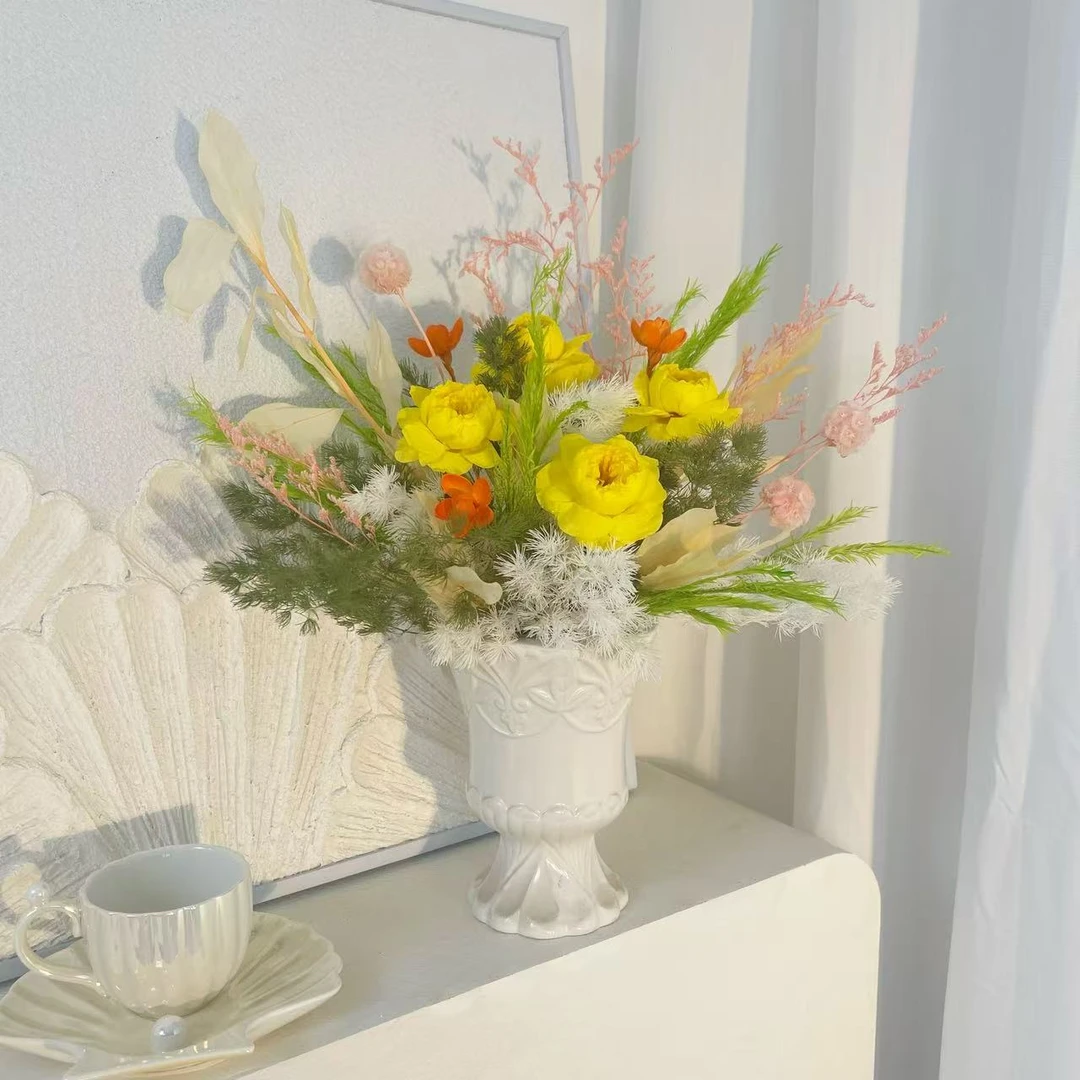 【卡特琳娜】玄关电视柜新房真花不用水养礼物样板间懒人摆件