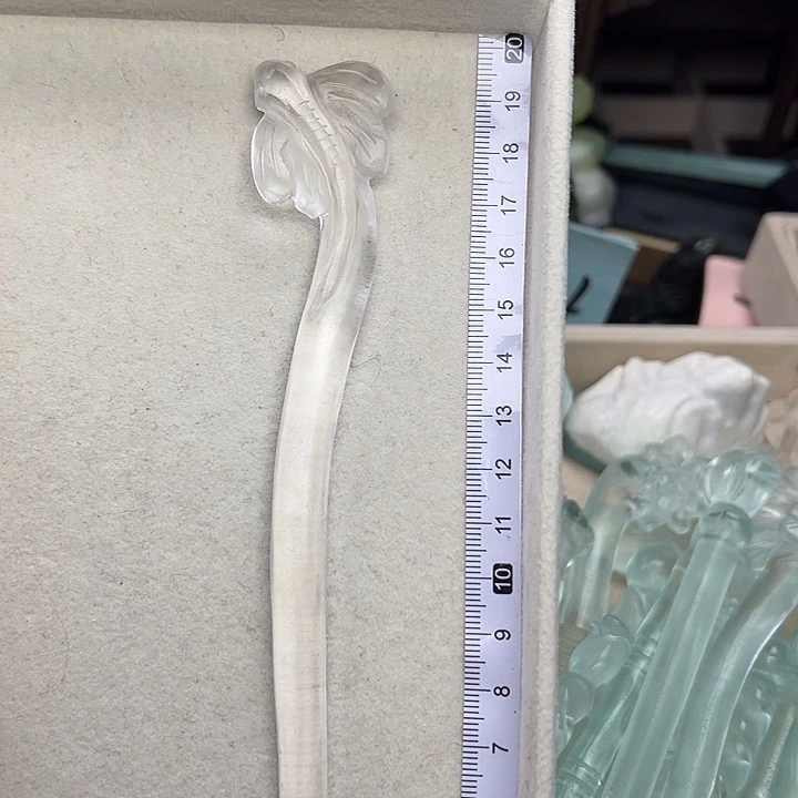 蛇纹石玉未镶嵌发簪小蜻蜓