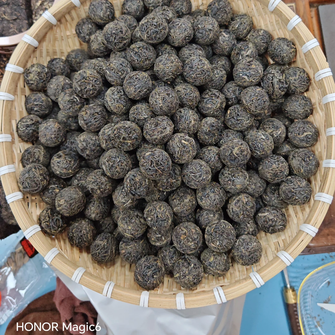 安化黑茶 2024 年春季原料天尖龙珠  2025 年包装出厂(过秤卖)