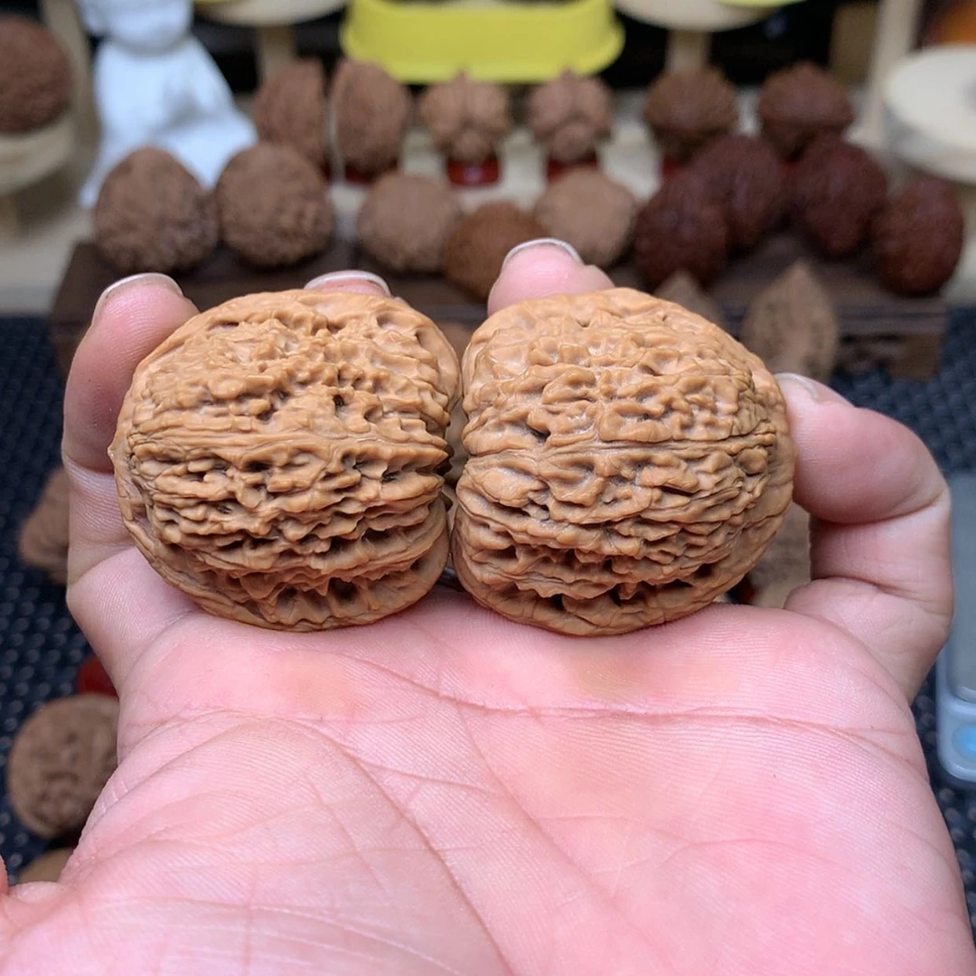 【闪购商品】文玩核桃把件全品南疆石炮弹庄狮子头41