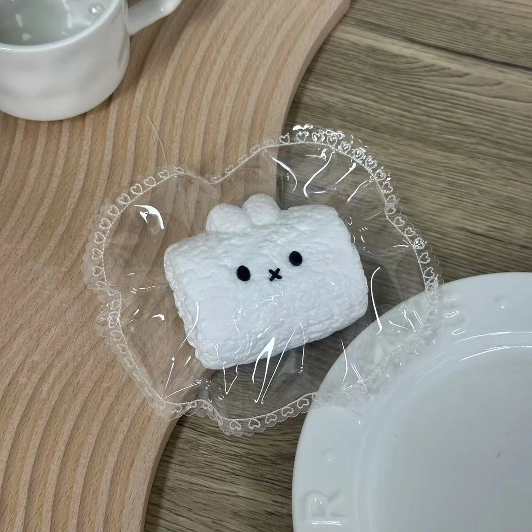 【奶酪泥】米菲兔面包 纯手工硅胶捏捏乐解压玩具