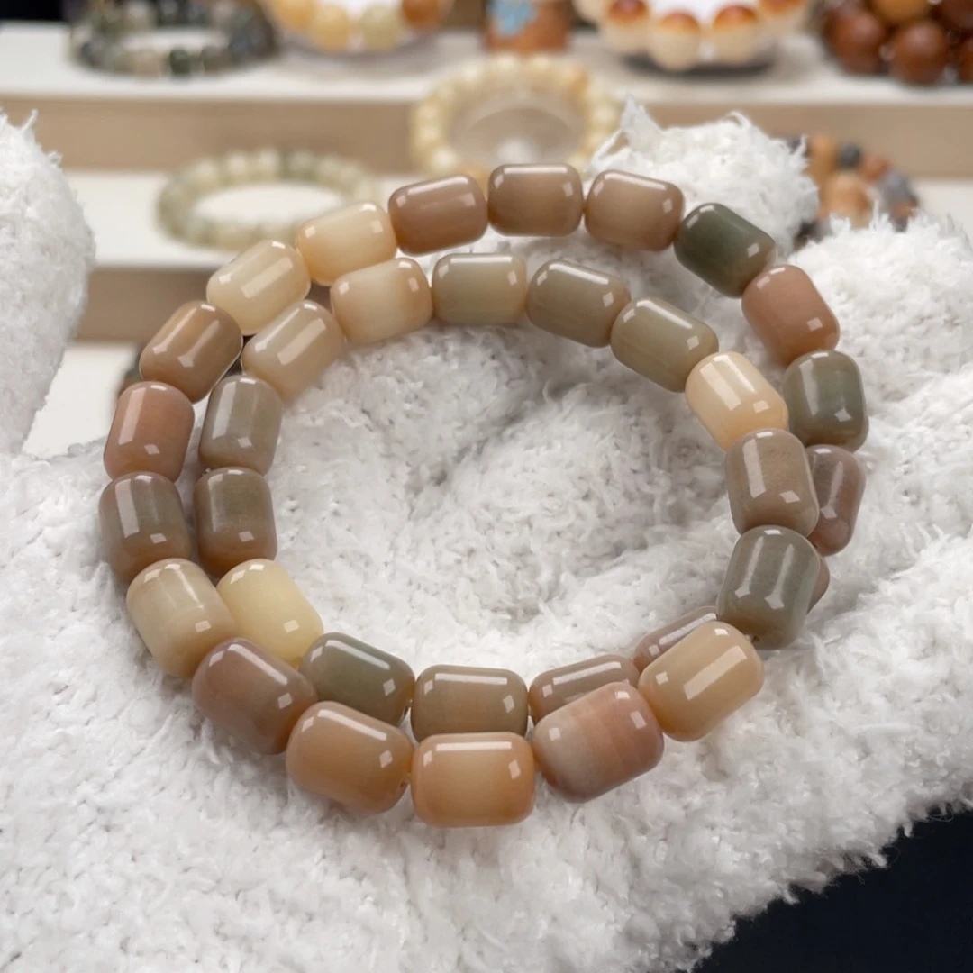 菩提根/象牙果吊坠卡12双圈竹节通货