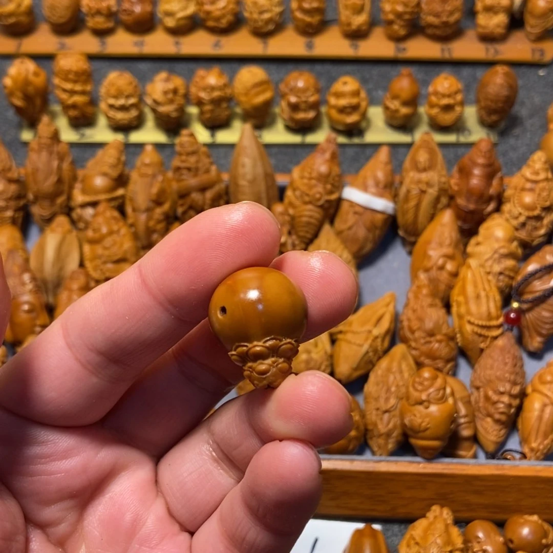 橄榄核手串/手链素三通核雕