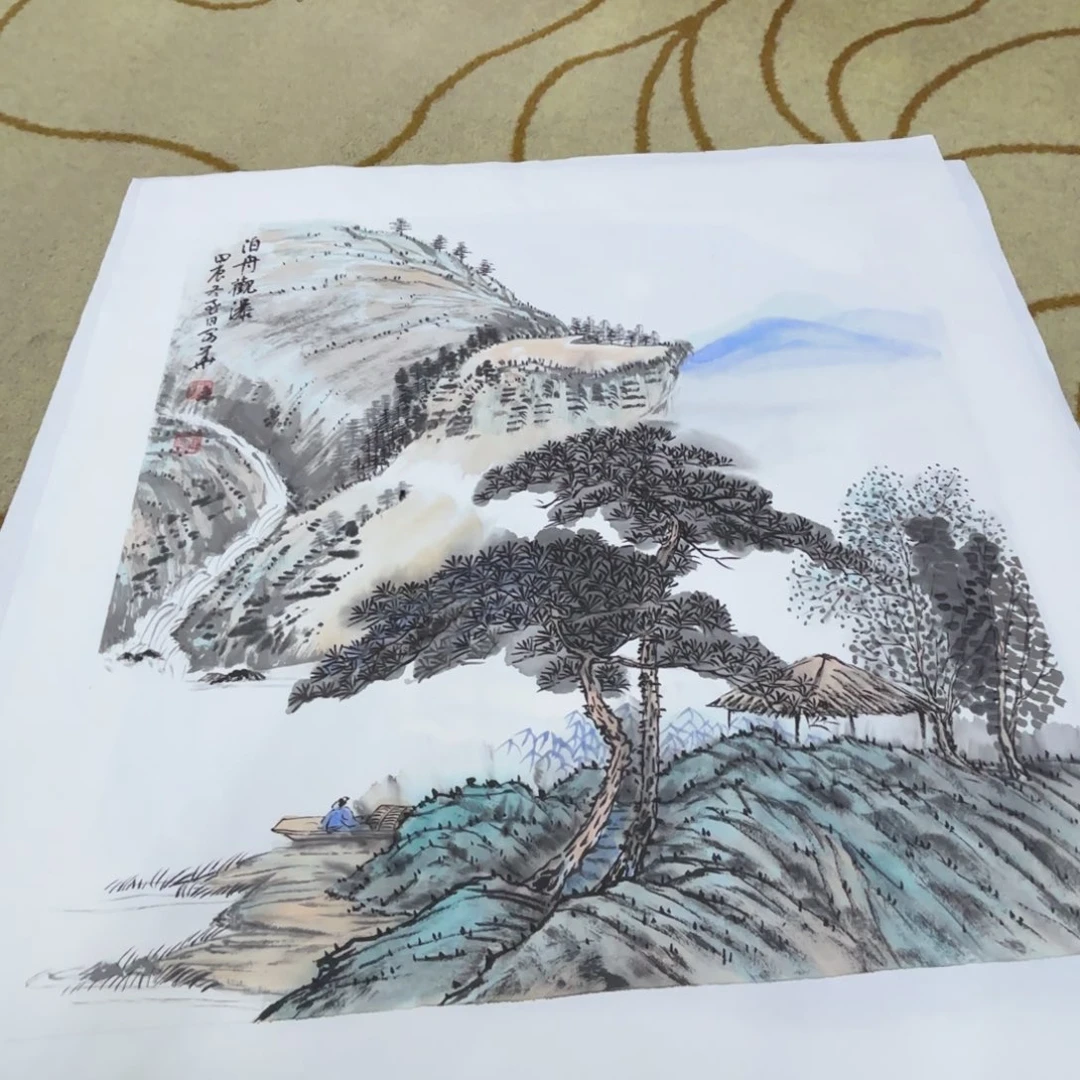 国画谢福华老师作品刘