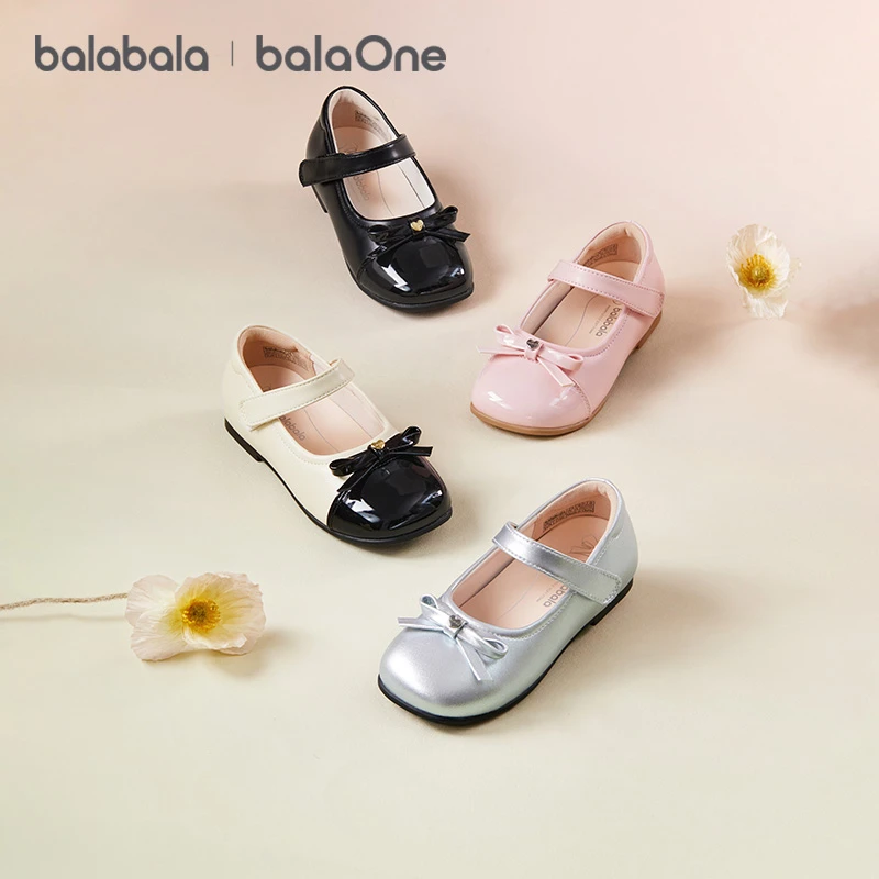 巴拉巴拉童鞋女童勃肯鞋2025新春秋公主鞋芭蕾风鞋子软底表演鞋潮