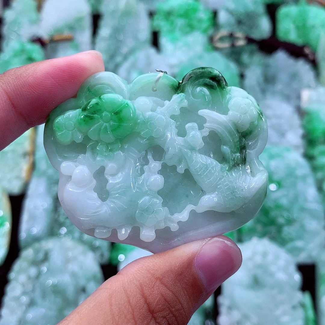 翡翠未镶嵌吊坠(不含链)