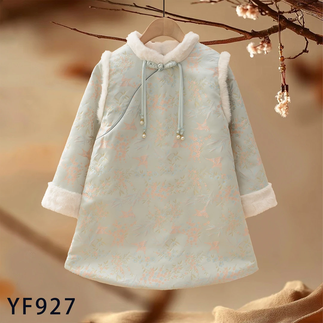 YF927国风儿童棉裙