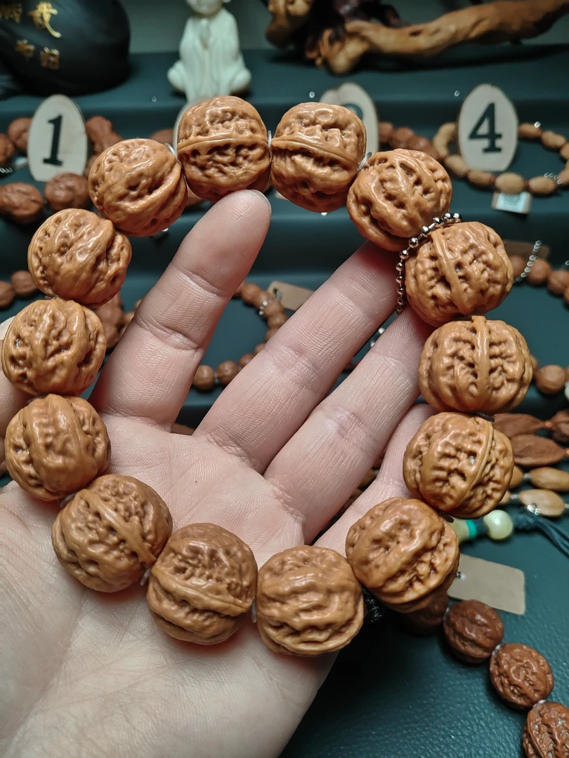 文玩核桃手串精选野生珊瑚纹小核桃小秋子