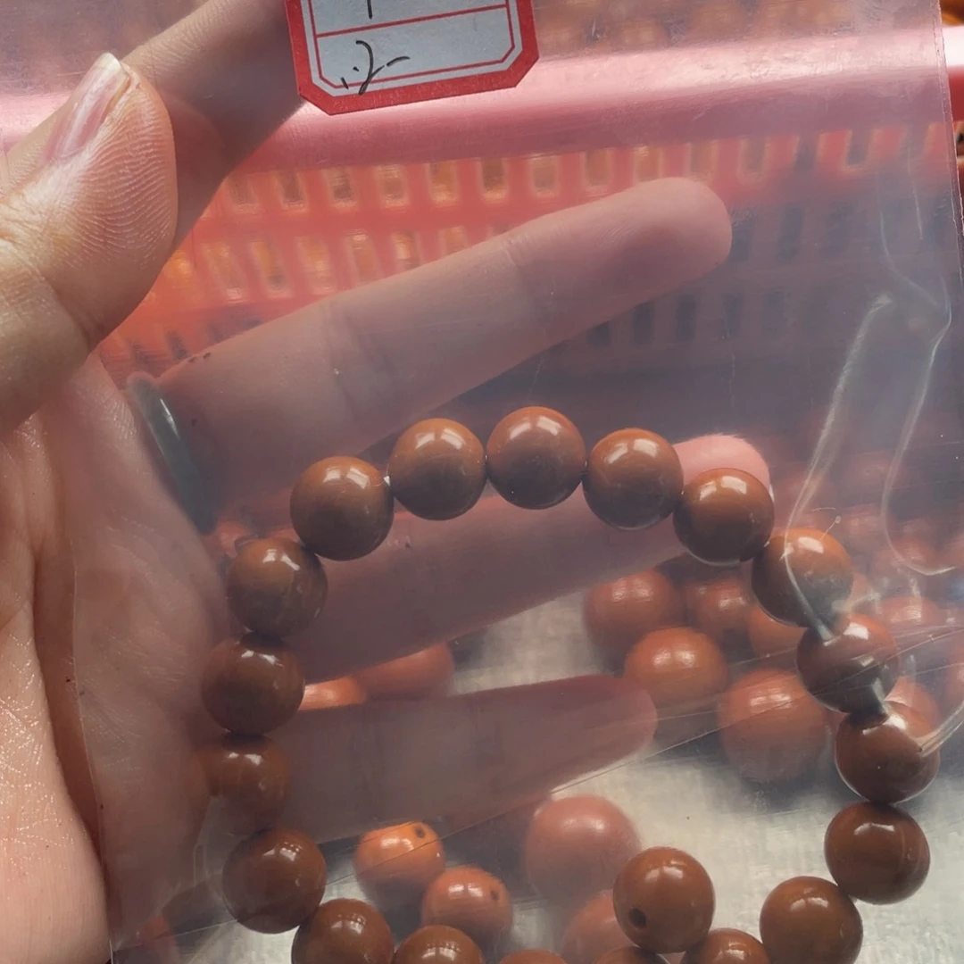 柿***意橄榄核手串/手链1.2红铁福利
