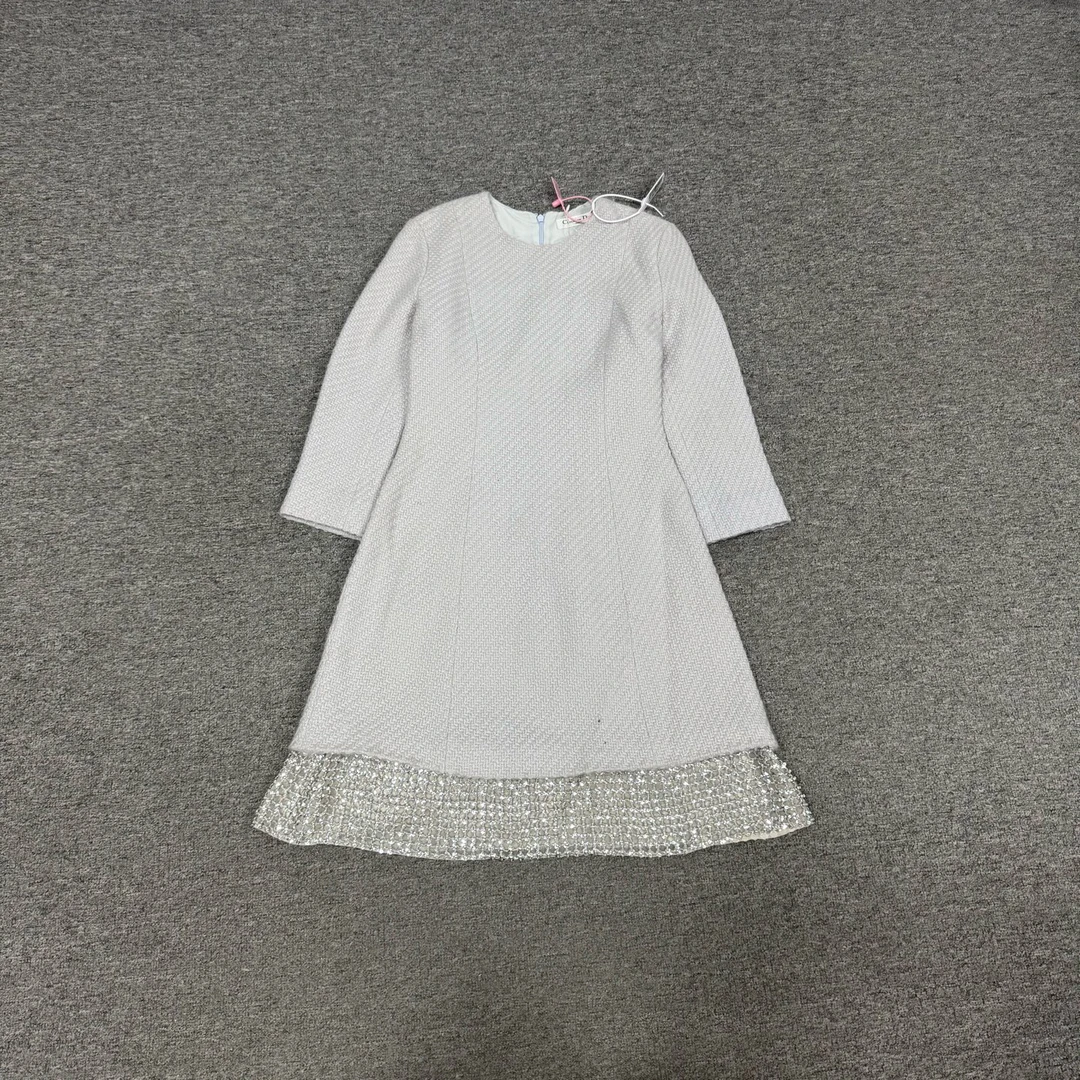 99新 AMIPARIS Dior 羊毛蕾丝拼接连衣裙