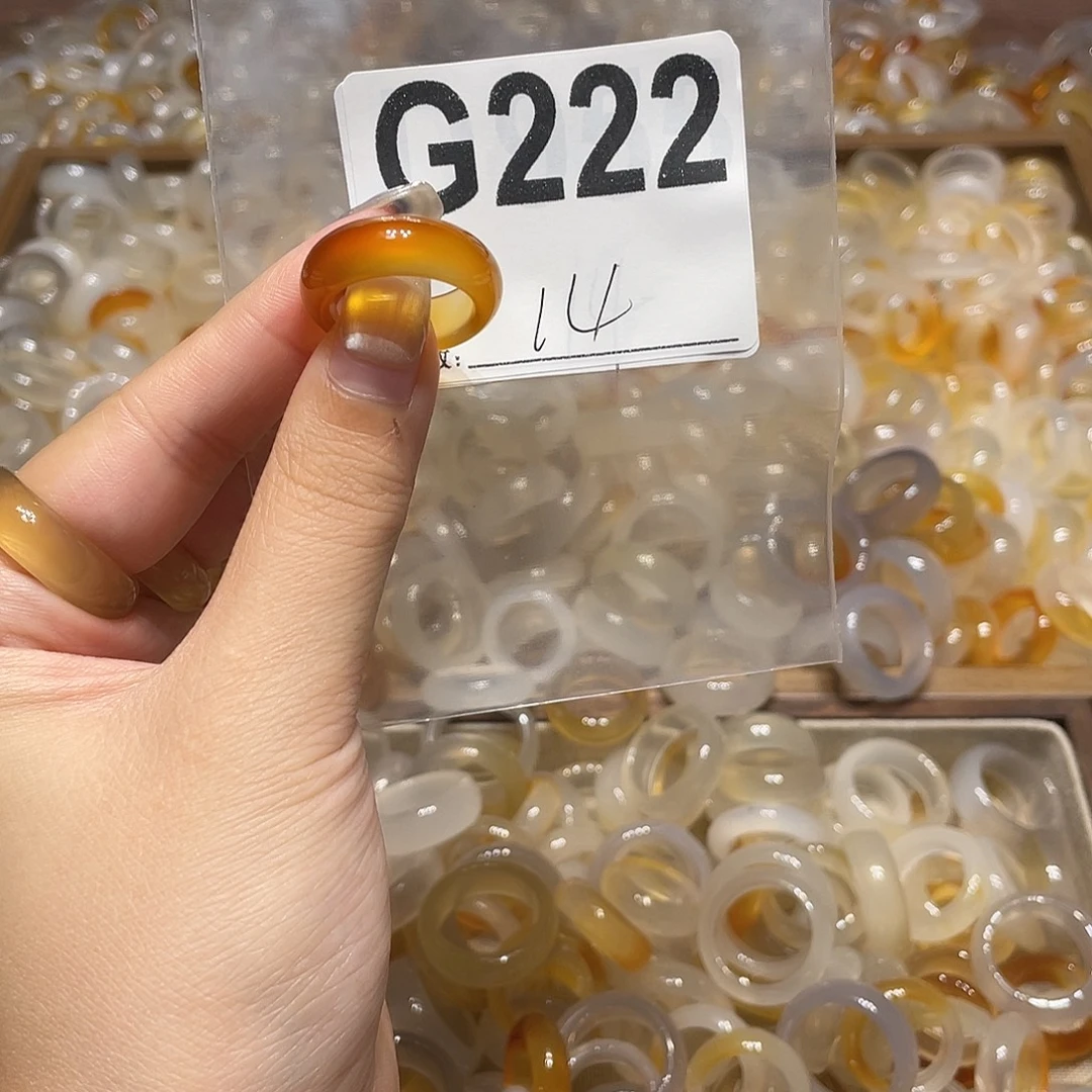 玛瑙/玉髓未镶嵌戒指222