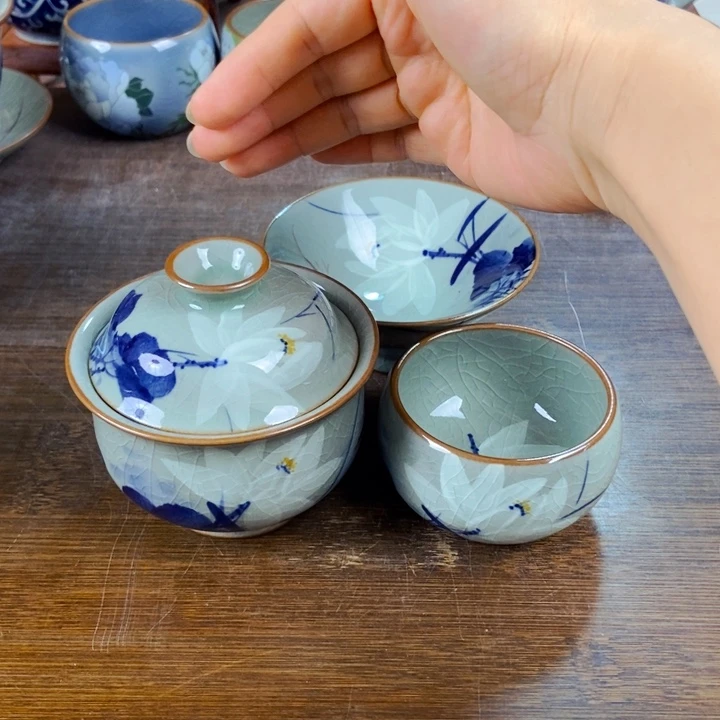 心***洁瓷片手工制作工艺精湛等