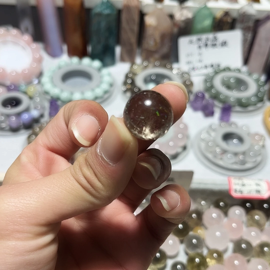 未镶嵌珠宝半成品水晶大爆彩茶水晶18➕微瑕