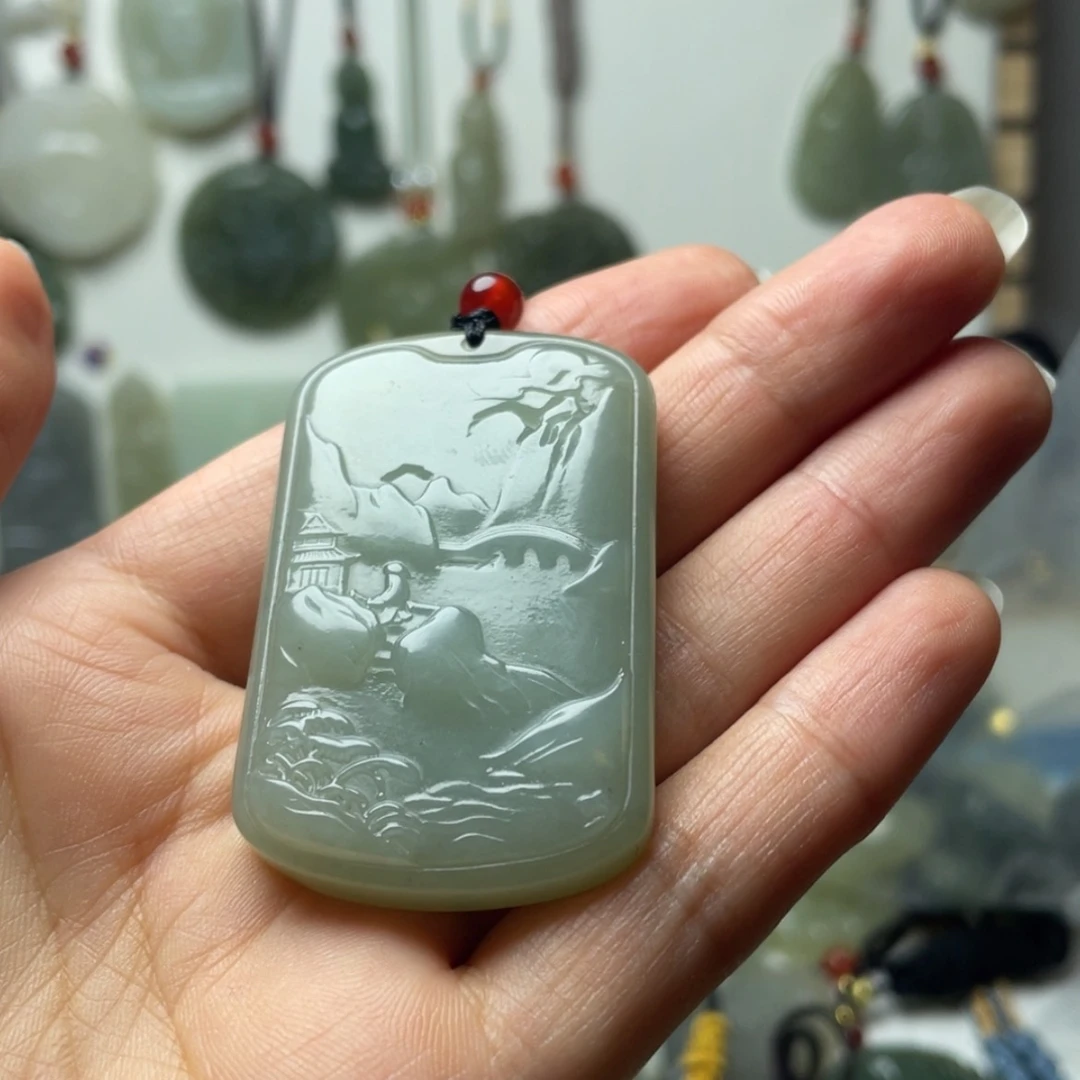 【闪购商品】和田玉未镶嵌颈饰骑****箭