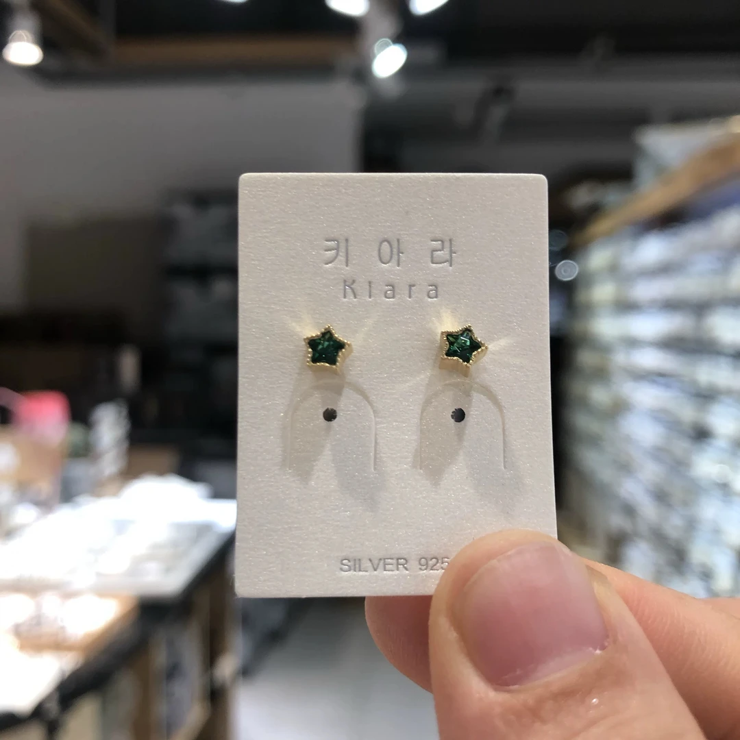 925银耳饰 1916琪娅拉品牌新款s925纯银螺丝帽耳钉养耳耳环