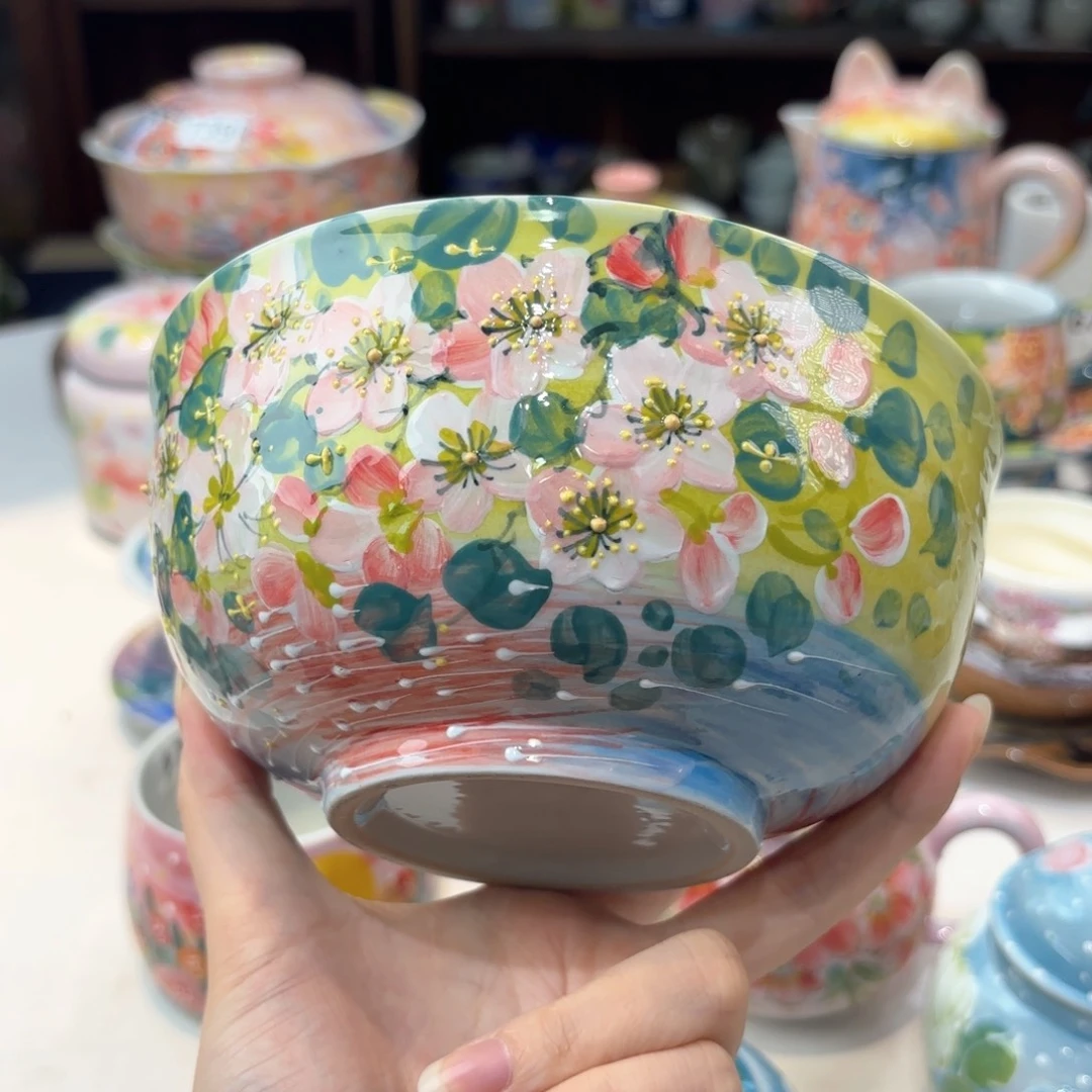 景德镇手绘高温釉下彩陶瓷茶具
