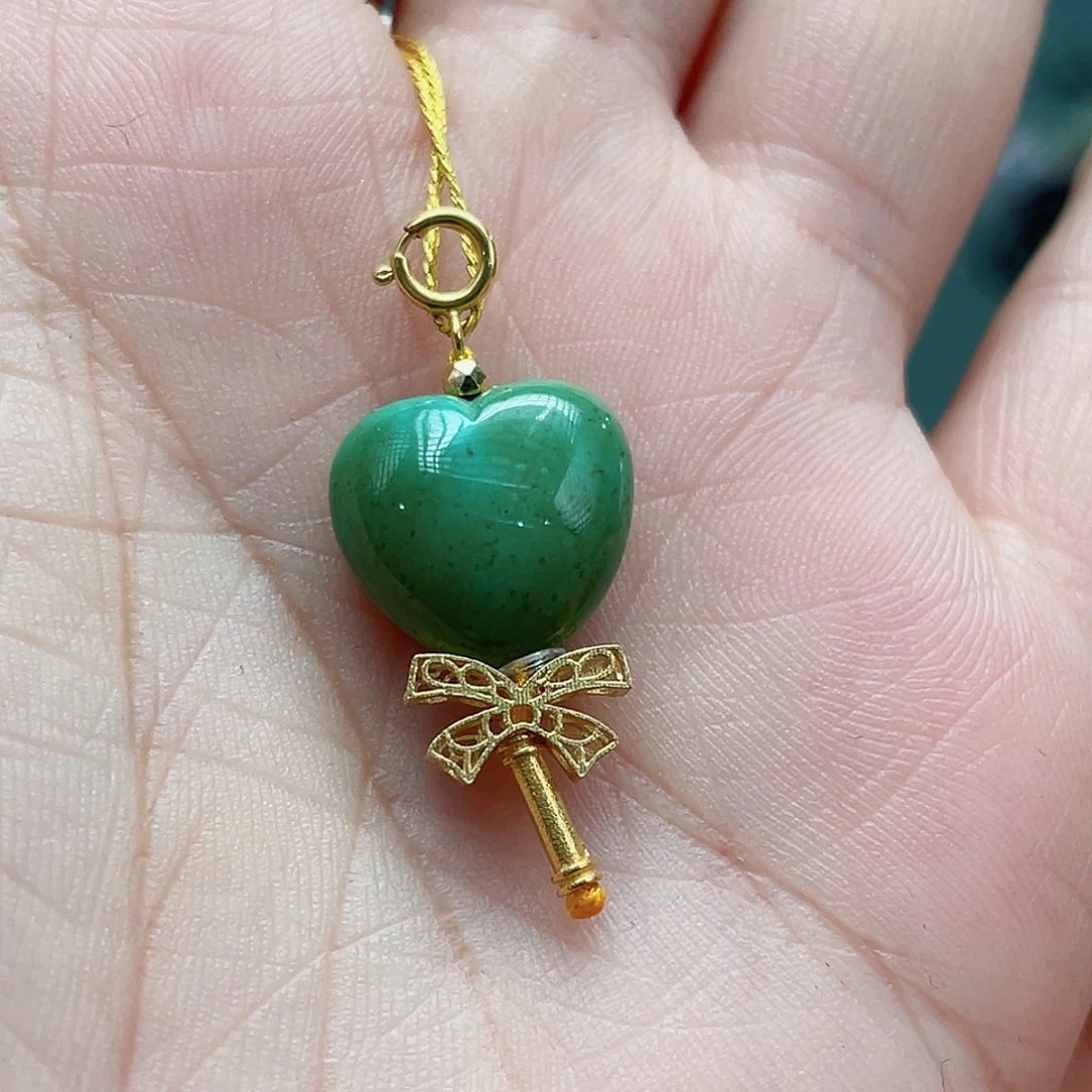 绿松石18K金镶嵌颈饰