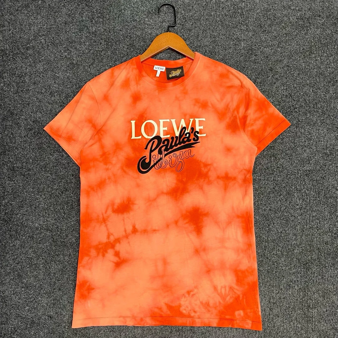 99新 LOEWE/罗意威 印花logo圆领短袖/尺码XS