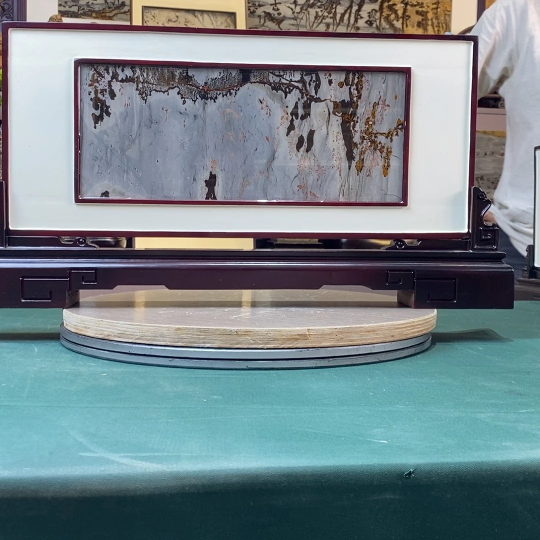 石材广西国画石草花石