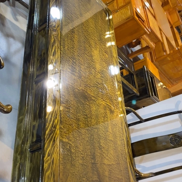 实木贴皮干泡茶桌八件套