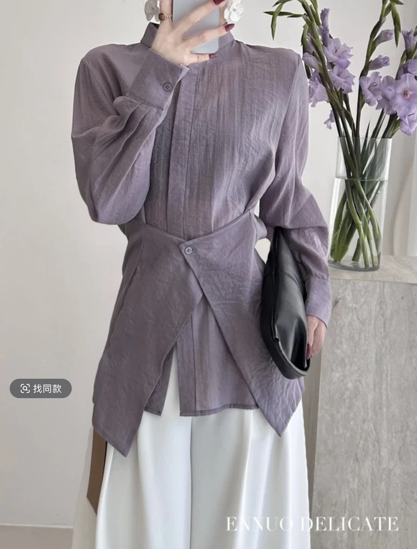YBLL春款上新衬衫裤子套装连衣裙