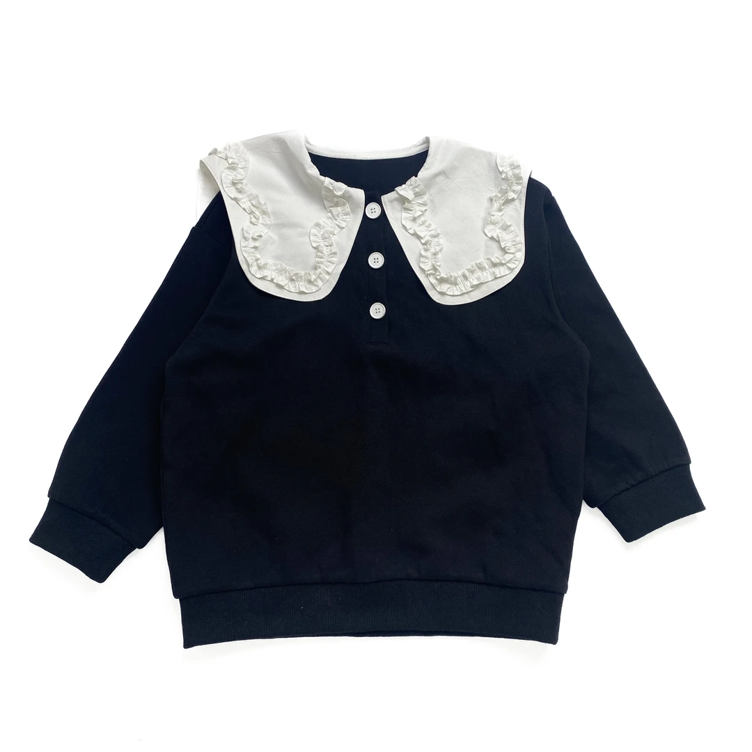 M 儿童洋气百搭时尚翻领卫衣25A006378