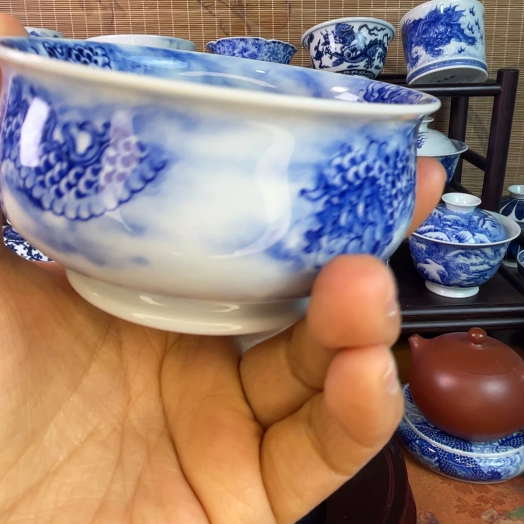 王***机景德镇陶瓷霸王龙大如四被