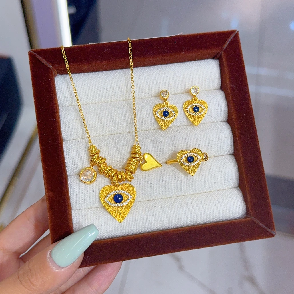 铜合金项链 新款古法套装177