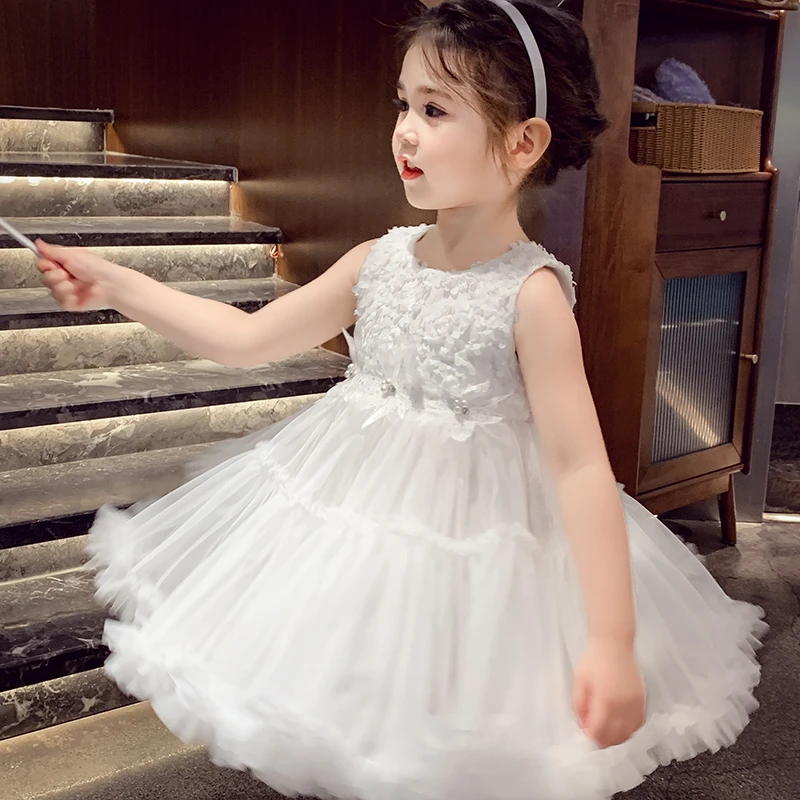 【年中浮力】米米哈罗女童公主裙时髦蓬蓬网纱背心裙礼服裙C25092