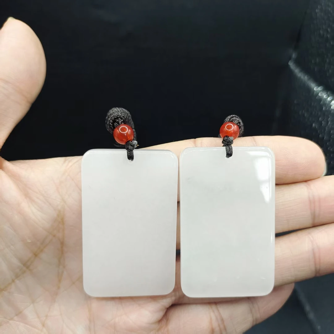 白冰玉无事牌吊坠赠链Y9【多样性发其一】