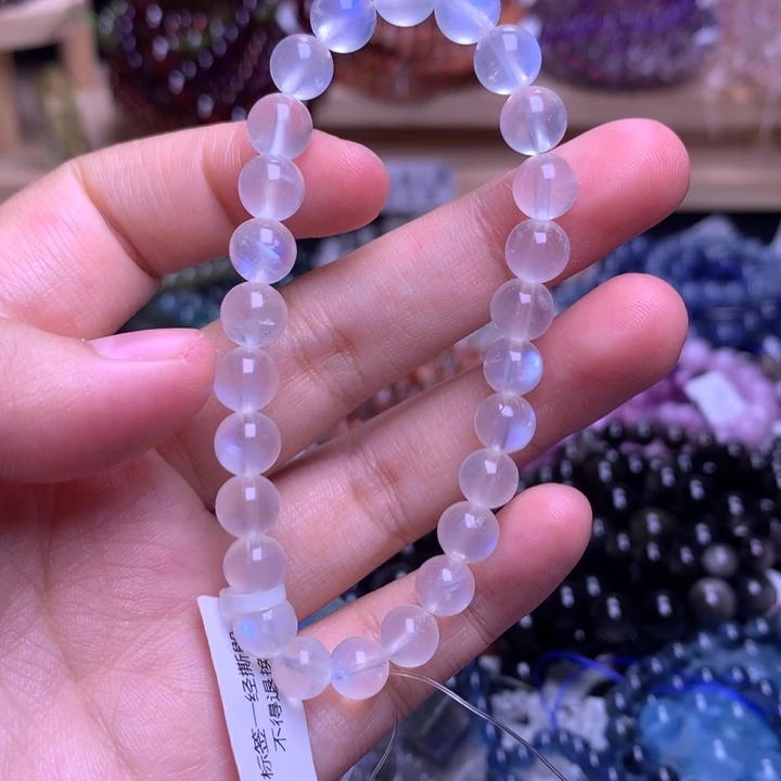未镶嵌手串水晶7.1蓝月光