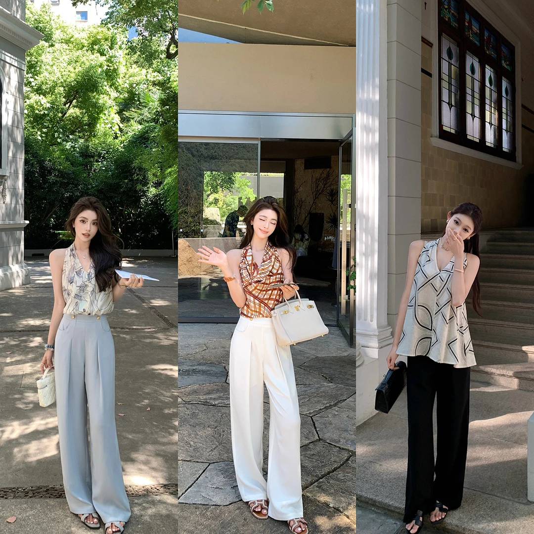 Lilylikes—“海盐醋酸裤”夏日智感通勤office lady直筒休闲裤！