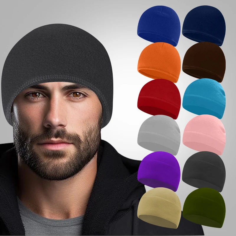秋冬跑步运动帽子保暖帽男女士户外防风夜间运动帽