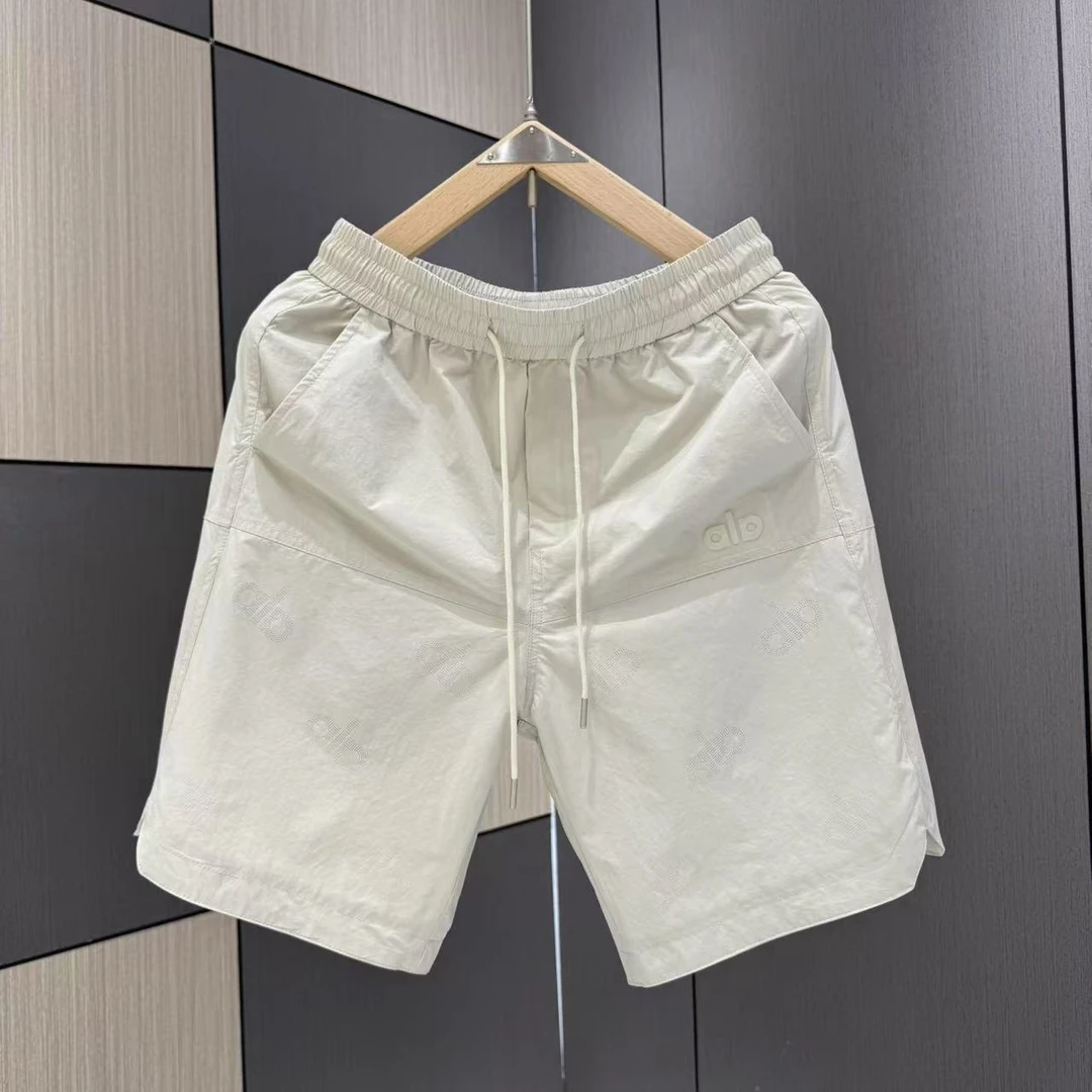 夏季男士透气打孔设计感抽绳网眼潮男休闲短裤0806