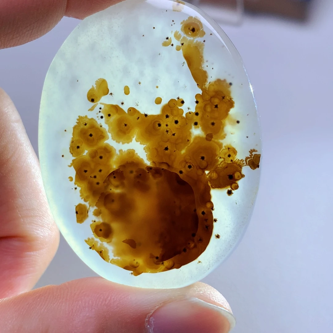 玛瑙/玉髓吊坠(不含链)未镶嵌水*