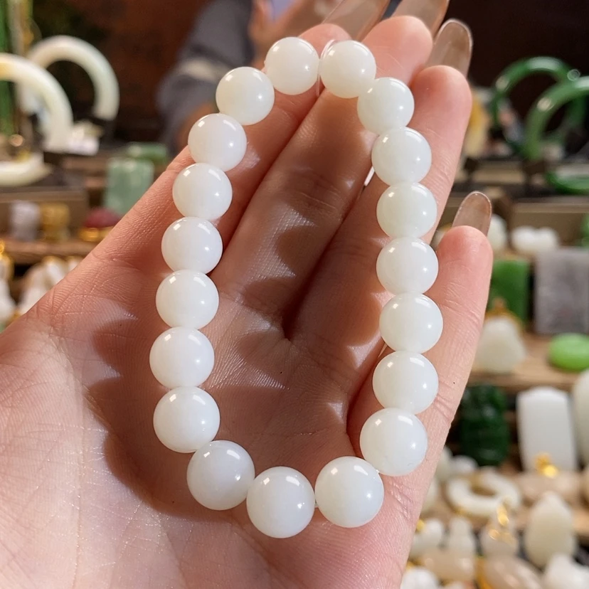 【闪购商品】和田玉手串10mm未镶嵌Y****o