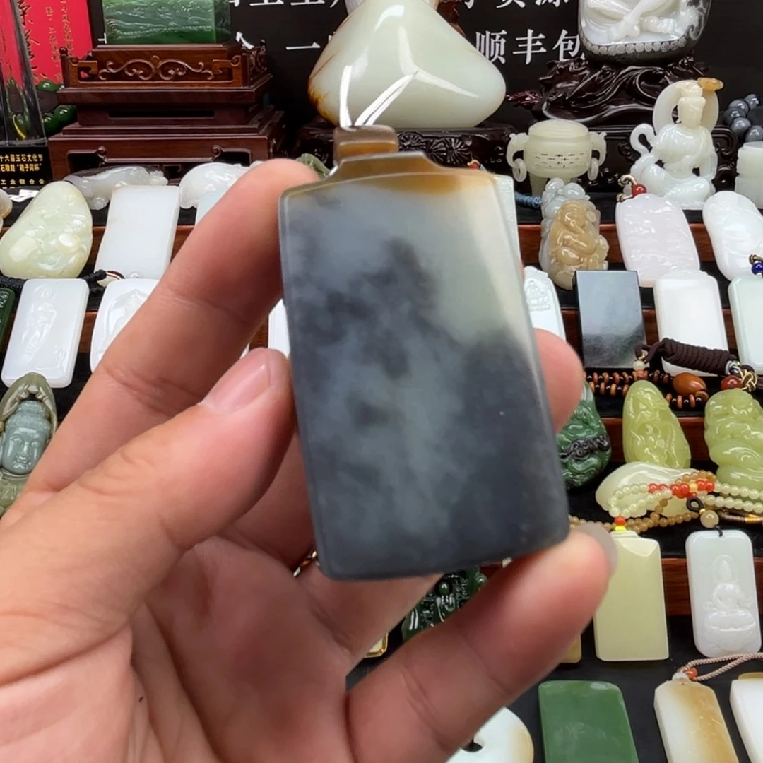 和田玉未镶嵌挂件