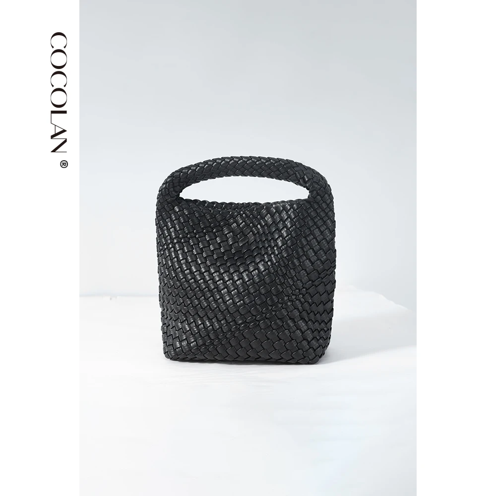 COCOLAN 手工编织托特包女包手提水桶包大容量通勤包CL1B0313