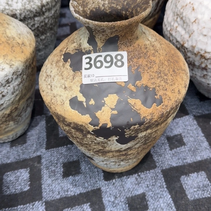彰***店瓷片景德镇高温花器编码3698高33口6默认无孔