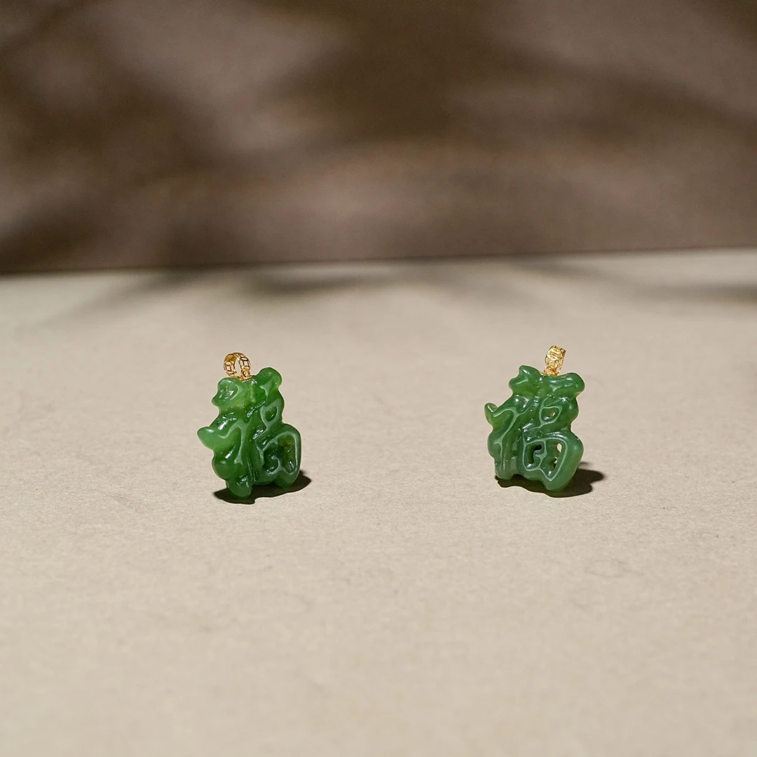 天然和田玉福字吊坠 多样性发一 YC1660084