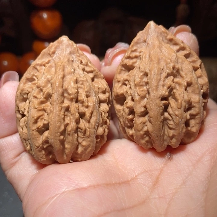 把件文玩核桃东北楸子小雪47