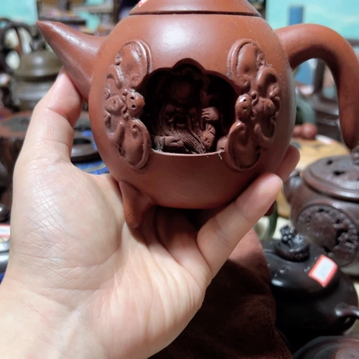 茶壶紫砂紫砂壶收藏起来了！