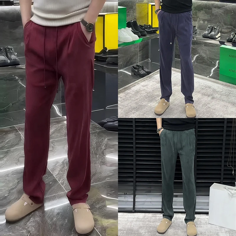 长裤夏季新款2025爆款男裤直筒休闲裤松弛感男装舒适百搭工装裤男