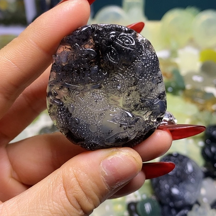 【闪购商品】蛇纹石玉颈饰未镶嵌沙***5