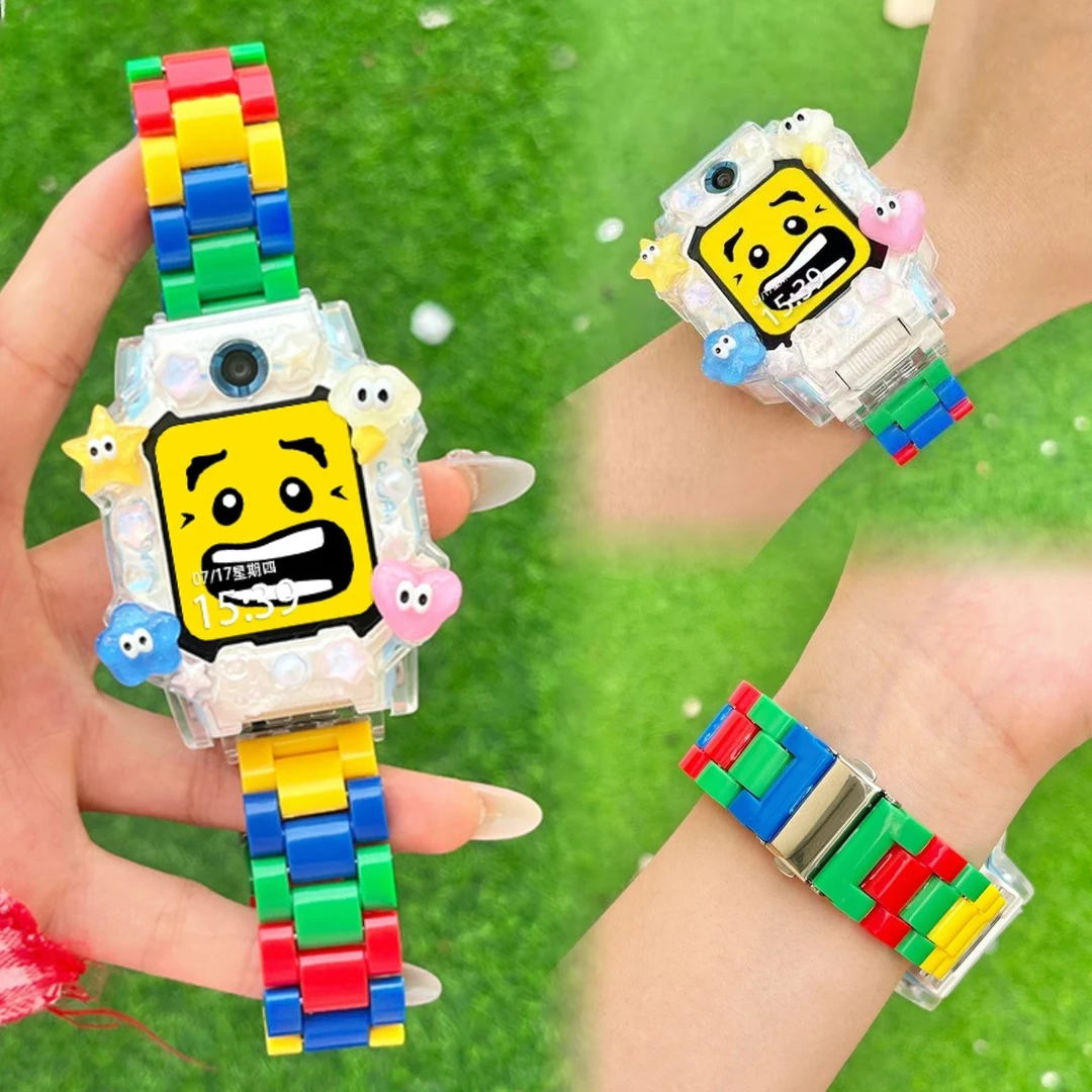 适用于小天才电话手表表带z11/z10少年z9/z8积木乐高z7/z6a卡通z5