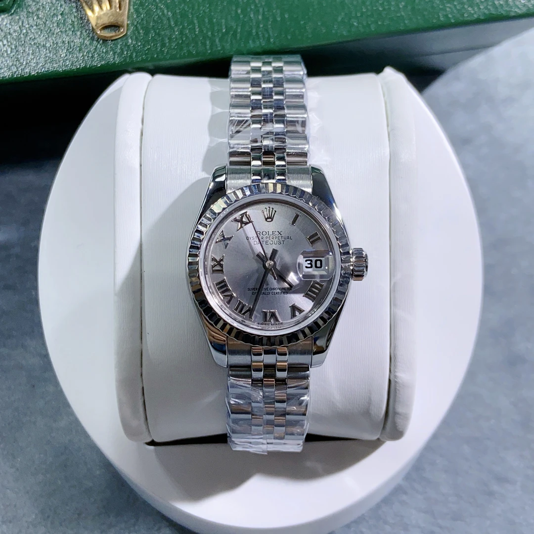99新 Rolex/劳力士 日志/女表/银灰罗马/时尚/单表/179174/26mm