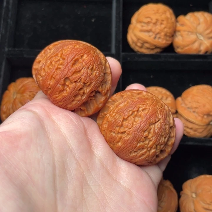 文玩核桃把件秦岭野生文玩核桃