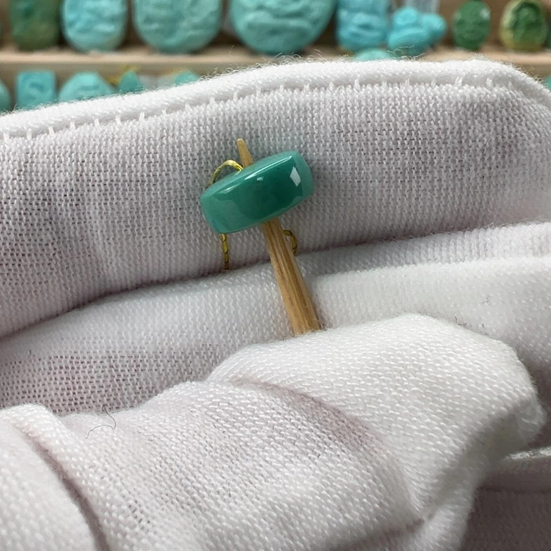 未镶嵌绿松石直切珠9x4.4mm